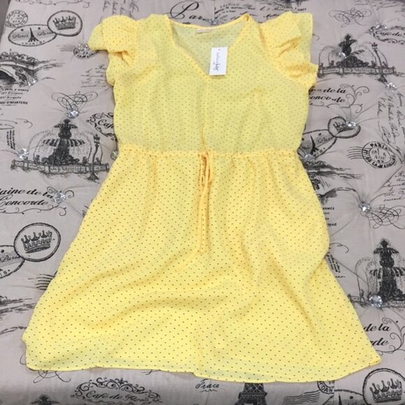 Maison Jules Printed Drawstring-Waist Dress - Picture 2 of 5